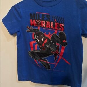 Marvel Miles Morales Spiderman Blue Tee